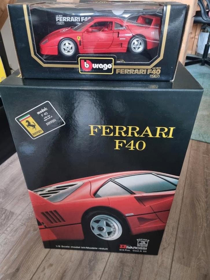 Ferrari F40 Rivarossi Pocher 1/8 Modelbouwdoos, Hobby en Vrije tijd, Modelbouw | Auto's en Voertuigen, Nieuw, Auto, Groter dan 1:32