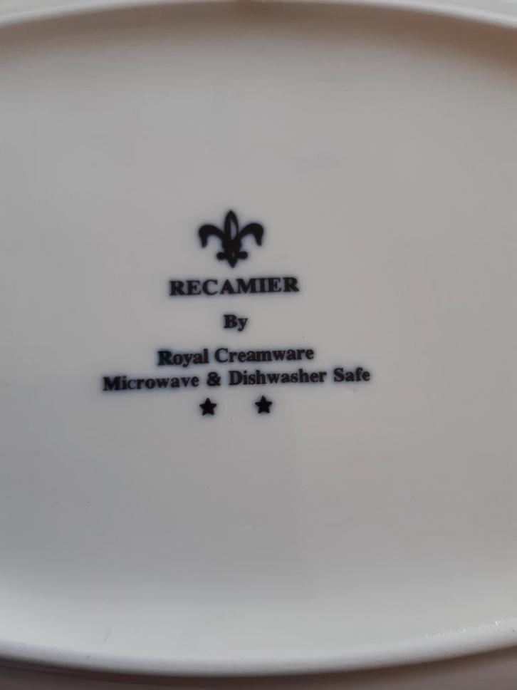 RECAMIER borden en kommen, Huis en Inrichting, Keuken | Servies, Gebruikt, Bord(en), Overige stijlen, Keramiek, Ophalen of Verzenden