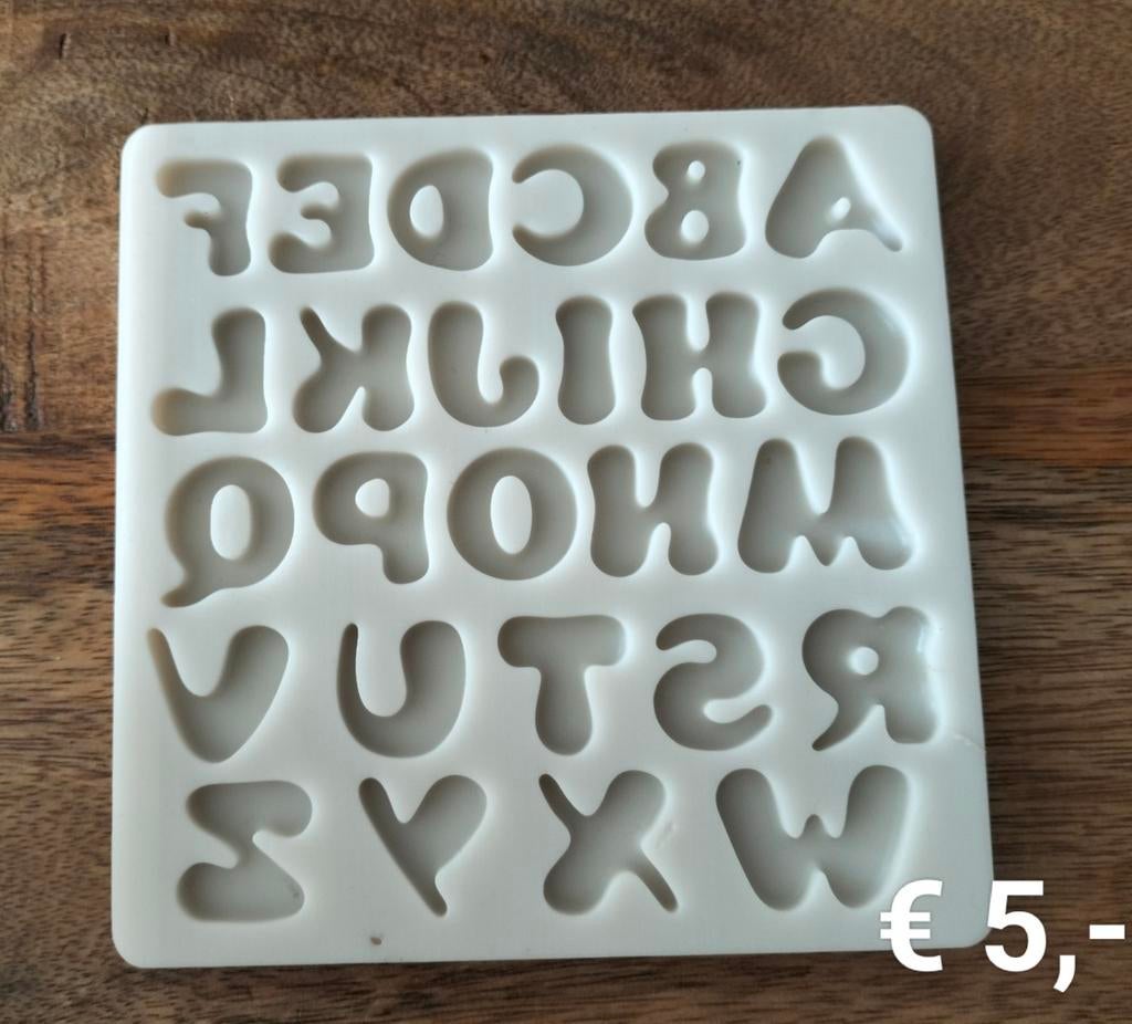 Letter alfabet cijfers mal diverse, Ophalen of Verzenden, Zo goed als nieuw, Taarten of Cupcakes, Versiering
