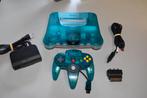 Ice Blue Nintendo 64 (N64) met Originele Controller, Spelcomputers en Games, Spelcomputers | Nintendo 64, Ophalen of Verzenden