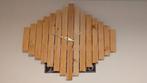 Houten Wandklok - Handgemaakt, Ophalen of Verzenden, Nieuw, Analoog, Wandklok