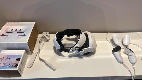 Meta Quest 3 512Gb & Meta compact oplaadstation & headstrap, Spelcomputers en Games, Virtual Reality, Zo goed als nieuw, Overige platformen