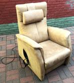 Relaxstoel elektrisch, Huis en Inrichting, Fauteuils, Ophalen, Minder dan 75 cm, Zo goed als nieuw, Stof