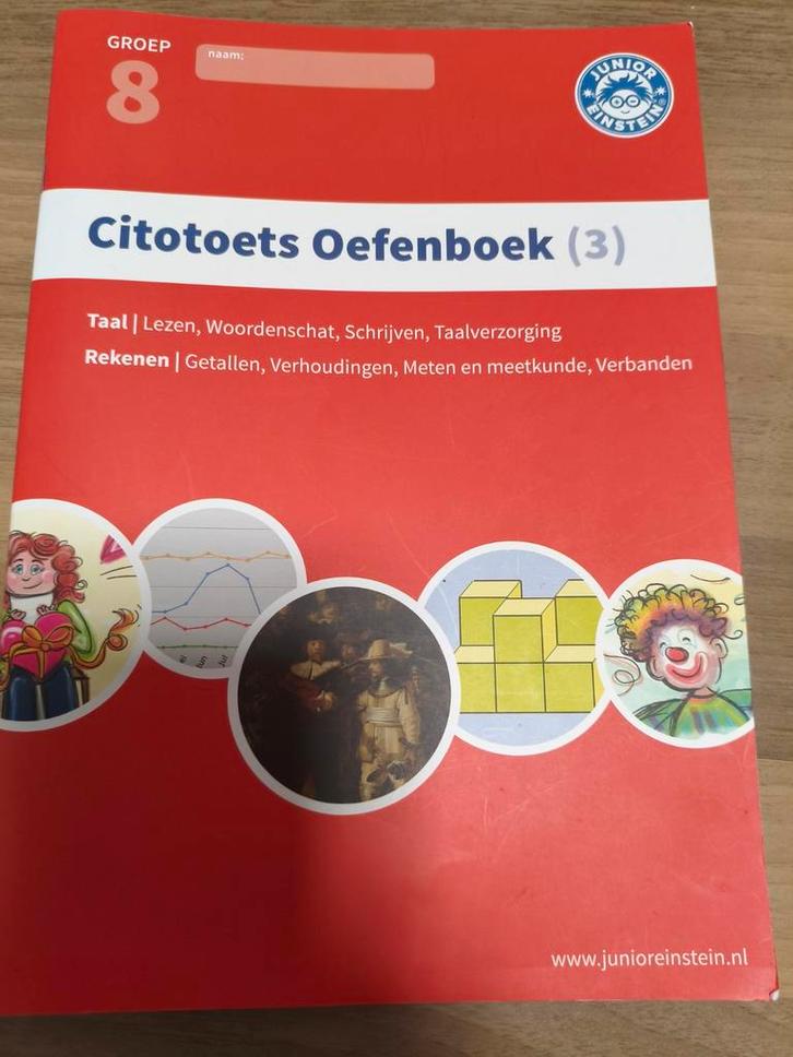 Junior Einstein Cito Oefenboek Groep 8 - Deel 3, Boeken, Studieboeken en Cursussen, Zo goed als nieuw, Niet van toepassing, Ophalen of Verzenden