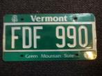 Kentekenplaat licenseplate Vermont 1 USA, Verzenden, Gebruikt, Auto's