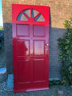 |hardhouten voordeur| buitendeur| enkelglas|215X91,5|, Doe-het-zelf en Verbouw, Deuren en Horren, Ophalen, Gebruikt, 80 tot 100 cm