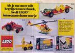 Retro reclame 1978 Lego Technic tractor helipcopter racewage, Verzamelen, Retro, Overige typen, Ophalen of Verzenden