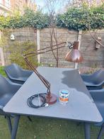 industrieel architecten bureaulamp, Gebruikt, Ophalen of Verzenden, Metaal, Minder dan 50 cm