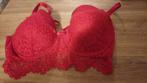 Nieuwe Bh Hunkemöller rood met kant maat 80E, Hunkemöller, Ophalen of Verzenden, Rood, BH