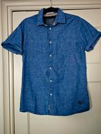 Blauw overhemd korte mouw Jack & Jones, maat M, Ophalen of Verzenden, Zo goed als nieuw, Blauw, Jack & Jones