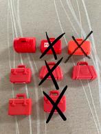 Playmobil koffers, tassen rood., Ophalen of Verzenden, Zo goed als nieuw