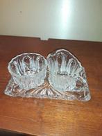 Vintage Glazen Suiker- en Melkstel, Antiek en Kunst, Ophalen of Verzenden