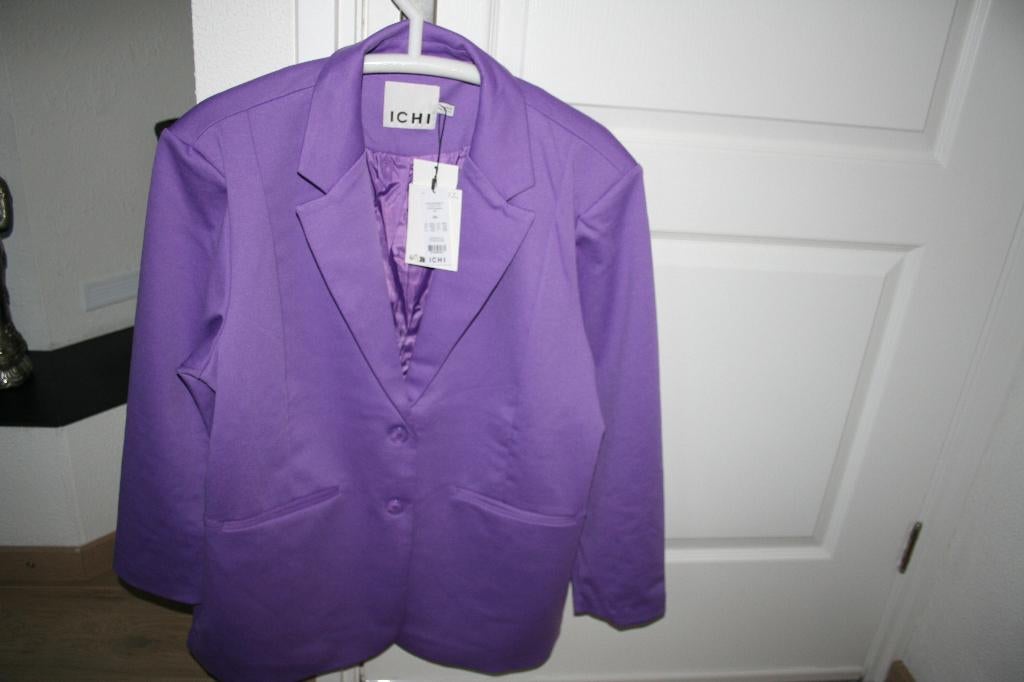 Damesjasje  ICHI, Kleding | Dames, Jasjes, Kostuums en Pakken, Paars, Maat 46/48 (XL) of groter, Nieuw, Ophalen of Verzenden