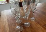 Wedgwood toscane 6 kristallen champagne glazen/flutes, Antiek en Kunst, Antiek | Glas en Kristal, Ophalen of Verzenden