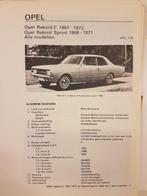9 x Opel Rekord Olyslager Kluwer Vraagbaken 1968-1987, Ophalen of Verzenden