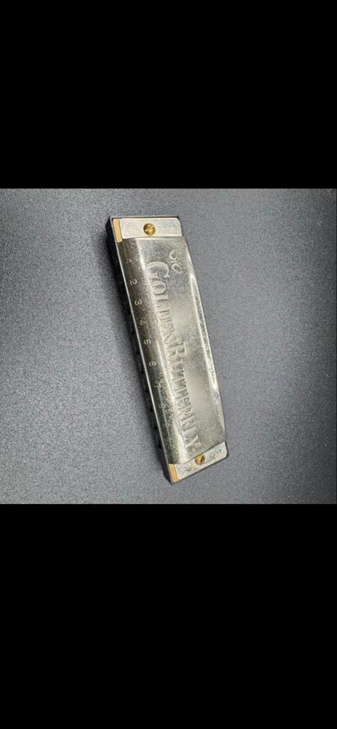 Vintage Golden Butterfly Mondharmonica, Muziek en Instrumenten, Blaasinstrumenten | Mondharmonica's, Ophalen of Verzenden, Gebruikt