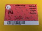 ⚽ Ticket Uefa-Cup Ajax - Lausanne Sports 2000/2001 ⚽, Verzamelen, Sportartikelen en Voetbal, Ophalen of Verzenden, Zo goed als nieuw