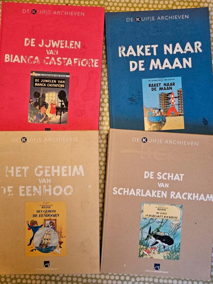 Kuifje Archief Collectie - 4 Albums, Boeken, Stripboeken, Zo goed als nieuw, Complete serie of reeks, Ophalen of Verzenden