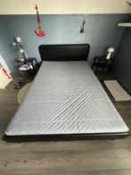 IKEA SLATTUM 140 x 200 cm, Huis en Inrichting, Slaapkamer | Bedden, Ophalen, Gebruikt, Zwart, Tweepersoons