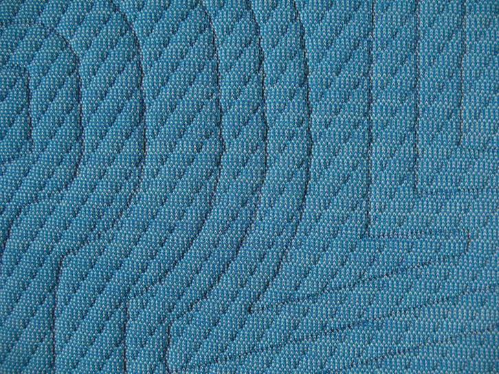 Kvadrat Febrik Apparel 753 blauwtinten; >10 meter meubelstof, Hobby en Vrije tijd, Stoffen en Lappen, Nieuw, Wol, 120 cm of meer