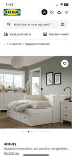 Bed IKEA met 3 lades, 90 cm, Gebruikt, Ophalen of Verzenden, Eenpersoons