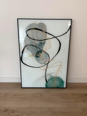 Coco Maison Schilderij - Abstract Blue Pastel 100x70cm beschikbaar voor biedingen