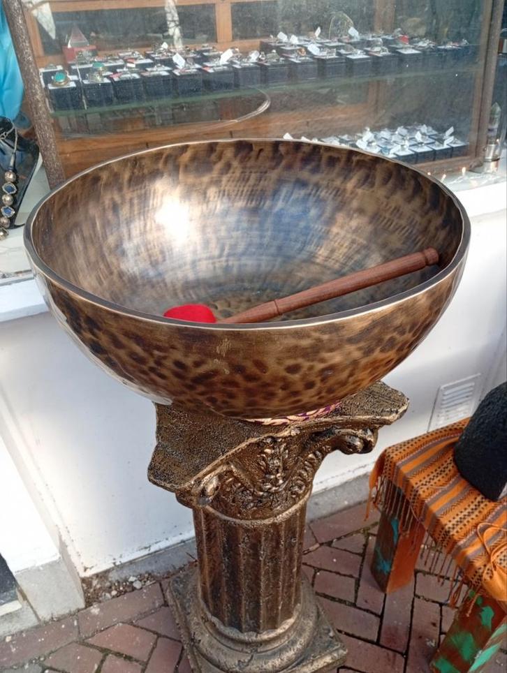 Mega klankschaal uit Nepal antiek, Muziek en Instrumenten, Percussie, Zo goed als nieuw, Overige soorten, Ophalen of Verzenden