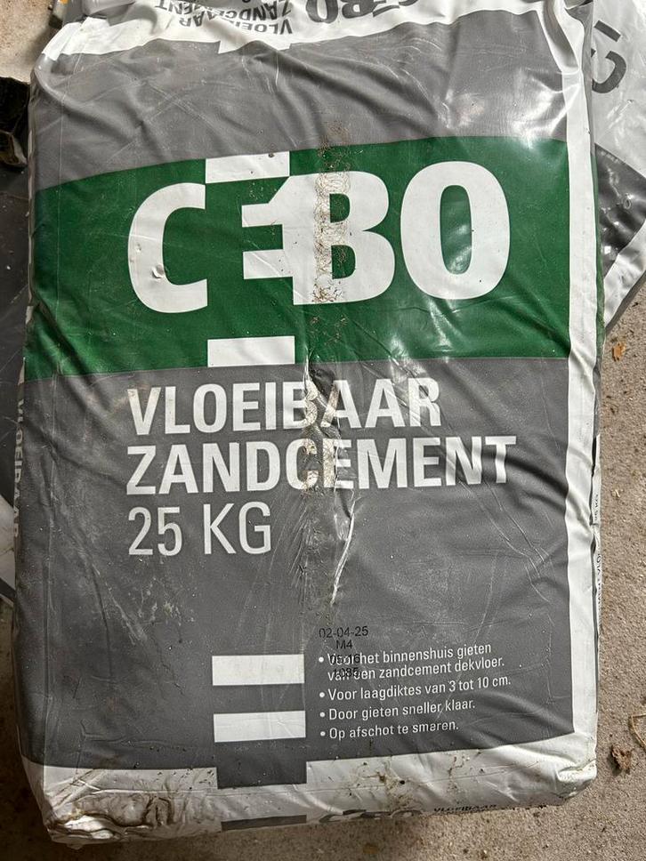 CEBO Vloeibaar Zandcement 25 KG, Doe-het-zelf en Verbouw, Metselstenen, Nieuw, Overige typen, Ophalen