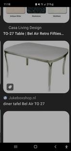 Sixtys style belair eetkamer tafel en stoelen, Huis en Inrichting, 4 tot 6 stoelen, Gebruikt, Ophalen of Verzenden, Sixtys