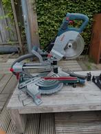 Bosch afkortzaag GCM 18V-216 body + 8 ah accu + oplader, Doe-het-zelf en Verbouw, Gereedschap | Zaagmachines, Ophalen, Zo goed als nieuw