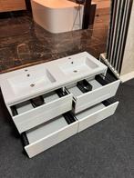 Badmeubel 120cm glans wit 4 laden Brauer van €1685 nu €650, Ophalen, 100 tot 150 cm, Nieuw, Minder dan 100 cm