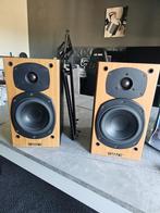 Tannoy Mercury M1 Cherry – compacte hifi monitors, Gebruikt, 60 tot 120 watt, Front, Rear of Stereo speakers, Ophalen