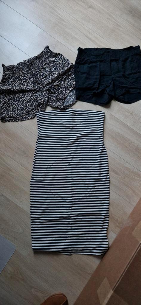 Groot pakket korte broeken/rokje/legging/tops/pyjama mt M/L, Kleding | Dames, Positiekleding, Gedragen, Maat 38/40 (M), Ophalen of Verzenden