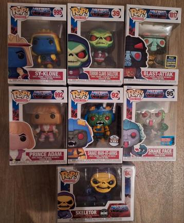 Masters of the Universe funko pop set van 7 beschikbaar voor biedingen