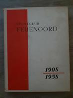 Feyenoord jubileumboek 50 jaar 1908-1958 met brief erbij, Verzamelen, Sportartikelen en Voetbal, Boek of Tijdschrift, Ophalen of Verzenden