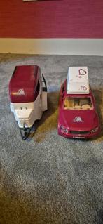 Schleich auto met trailer, Ophalen of Verzenden, Zo goed als nieuw