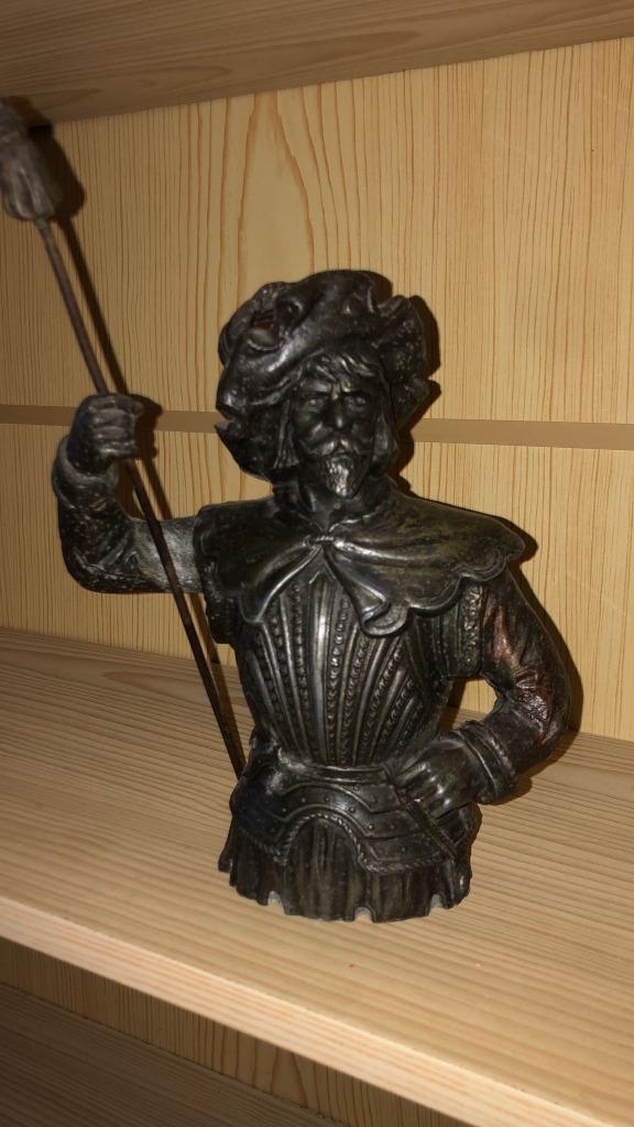 Tinne soldaatje Papier stand, Antiek en Kunst, Antiek | Tin, Ophalen