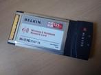 Belkin Wireless G Laptop Netwerk Kaart, Ophalen, Zo goed als nieuw, Extern