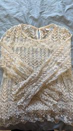 Beige kanten top H&M - Maat 38, Kleding | Dames, Blouses en Tunieken, Ophalen of Verzenden, Zo goed als nieuw, Maat 38/40 (M)