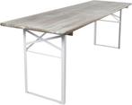 Extra Brede MaximaVida Biertafel Berlijn - Whitewash, Overige houtsoorten, Gebruikt, 200 cm of meer, Vijf personen of meer