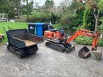 Minigraver Kubota KH 21/ Rupsdumper Kubota KC 50, Ophalen, Graafmachine