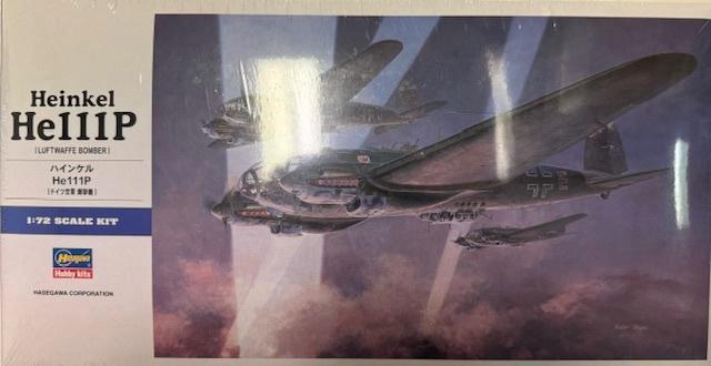 Coelianmodels, Hasegawa 00552, Heinkel He111P, 1/72, € 38,99, Hobby en Vrije tijd, Modelbouw | Vliegtuigen en Helikopters, Nieuw