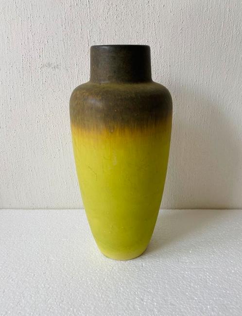 Scheurich keramiek vaas , jaren 70, Huis en Inrichting, Woonaccessoires | Vazen, Gebruikt, Groen, Minder dan 50 cm, Aardewerk of Porselein