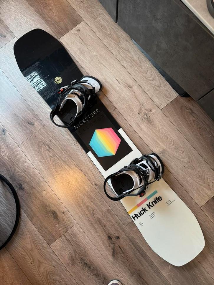 salomon Huck Knife 158 met Burton Mission bindingen NIEUW, Sport en Fitness, Snowboarden, Zo goed als nieuw, Board, Ophalen