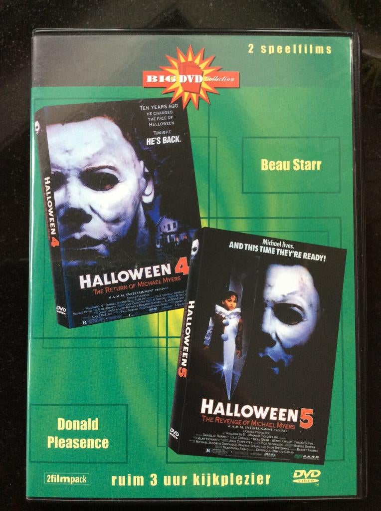 Halloween 4 & 5 DVD, Cd's en Dvd's, Dvd's | Horror, Vanaf 16 jaar, Ophalen of Verzenden, Zo goed als nieuw, Overige genres