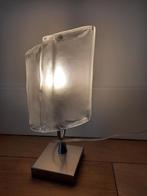 luxe tafellamp dik glas, Huis en Inrichting, Lampen | Tafellampen, Minder dan 50 cm, Glas, Gebruikt, Ophalen of Verzenden