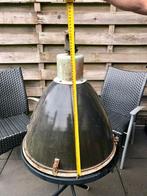 stalen, industriële, fabrieks hanglamp., Huis en Inrichting, Lampen | Hanglampen, Ophalen of Verzenden, Gebruikt, Minder dan 50 cm
