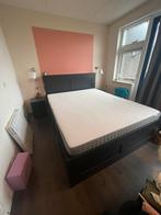 Brimnes Ikea Bed 160*200, Ophalen, Wit, Tweepersoons, Zo goed als nieuw