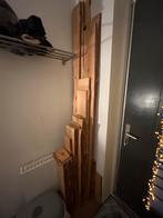 Boomstam planken Douglas Lariks met schors + vurenhout balk, Doe-het-zelf en Verbouw, Hout en Planken, Ophalen, Gebruikt, 25 tot 50 mm