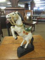 Oer 11319 vintage houten steigerend paard, Antiek en Kunst, Ophalen